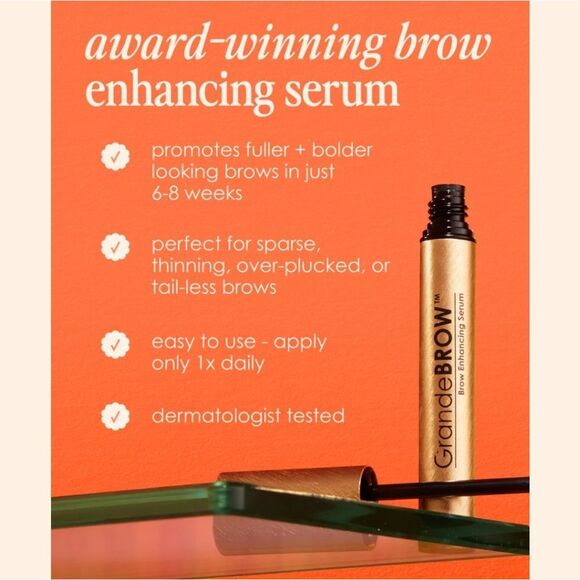 GRANDE COSMETICS GrandeBROW Brow Enhancing Serum 3ml 4 Months Full Size - Picture 12 of 16